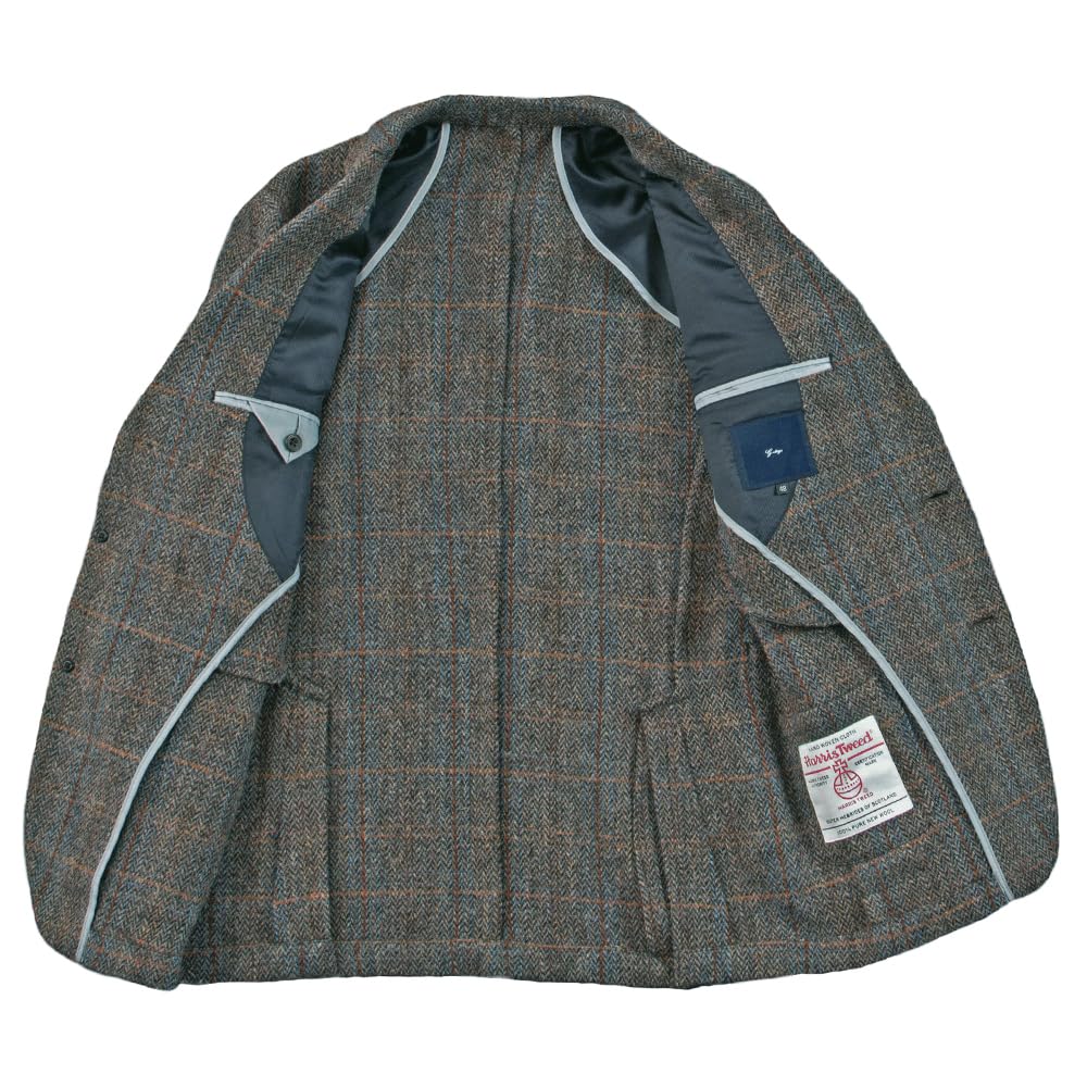 大きいサイズ☆ヴィンテージ☆ハリーツイード ウールジャケット 80s vintage 古着 ヴィンテージ Harris Tweed ハリスツイード